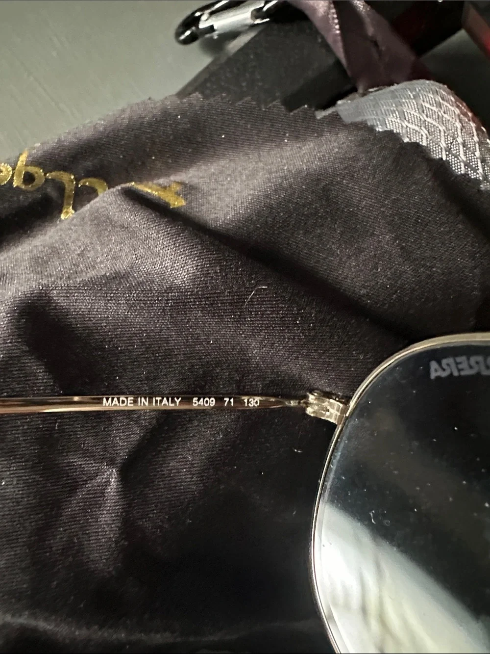 Carrera Aviator Sunglasses blue fade Lenses and Gold and white Frame